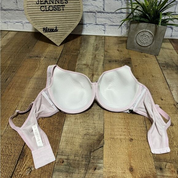 CACIQUE SMOOTH BALCONETTE WHITE TROPICAL LILY FLORAL LIGHTLY LINED BRA 40D - Picture 4 of 8